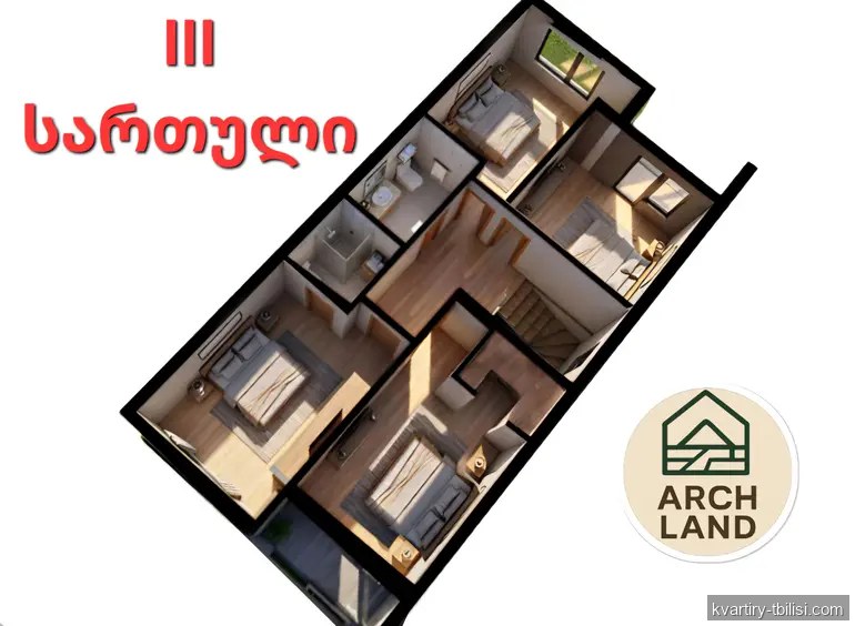 იყიდება 9 ოთახიანი სახლი ვარკეთილში, 300 მ² — 150 000 USD | Tbilisi Homes