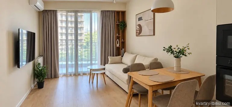 2-bedroom Apartment for rent in Krtsanisi, Tbilisi, 50.9 sqm, floor 2/6 — 1 300 USD/month | Tbilisi Homes