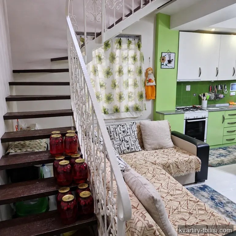 Четырёхкомнатная квартира в Кукиа — 577 USD/мес | Tbilisi Homes