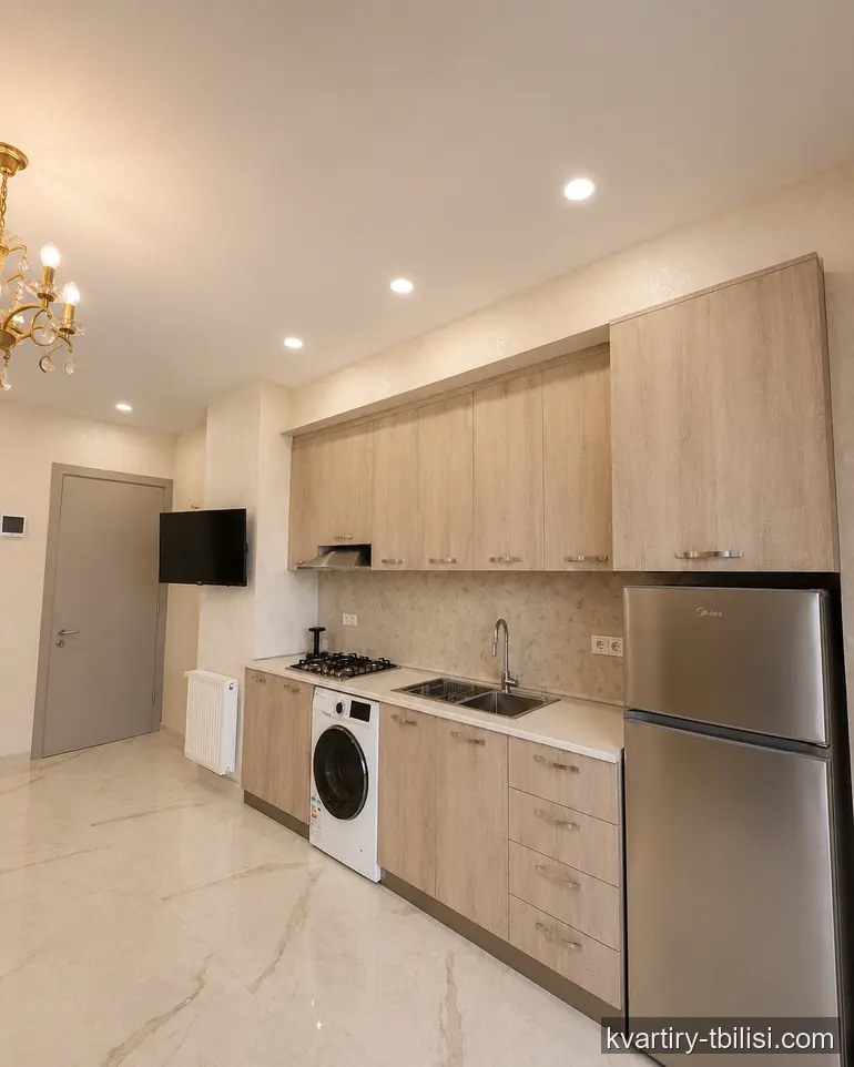 2-bedroom Apartment for rent in Chugureti, Tbilisi, 55 sqm, floor 3/14 — 500 USD/month | Tbilisi Homes