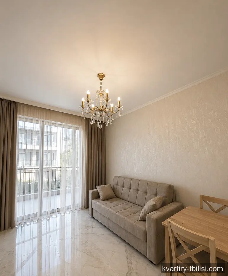 2-bedroom Apartment for rent in Chugureti, Tbilisi, 55 sqm, floor 3/14 — 500 USD/month | Tbilisi Homes