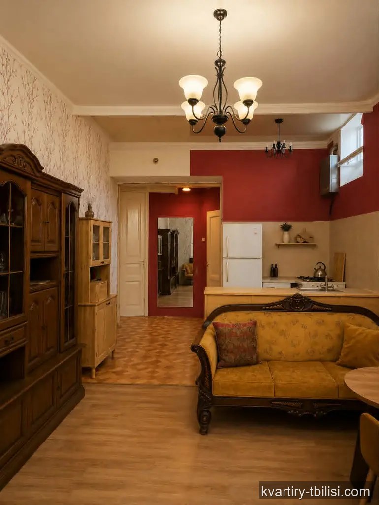2-bedroom Apartment for rent in Chugureti, Tbilisi, 57 sqm, floor 3/3 — 650 USD/month | Tbilisi Homes