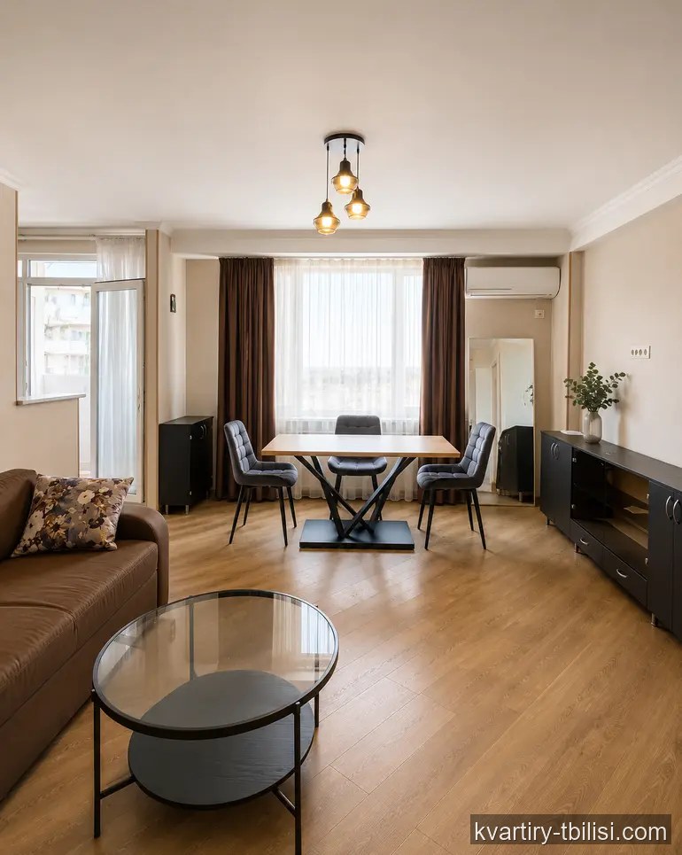 Трёхкомнатная квартира в Чугурети — 800 USD/мес | Tbilisi Homes
