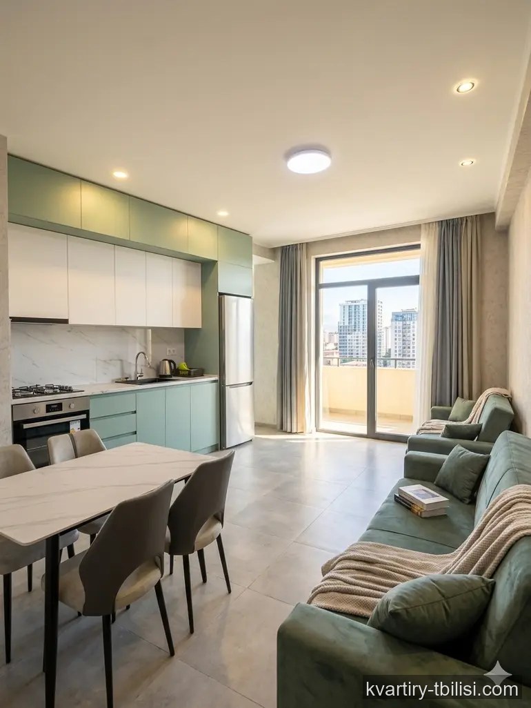 Двухкомнатная квартира в Диди Дигоми — 500 USD/мес | Tbilisi Homes
