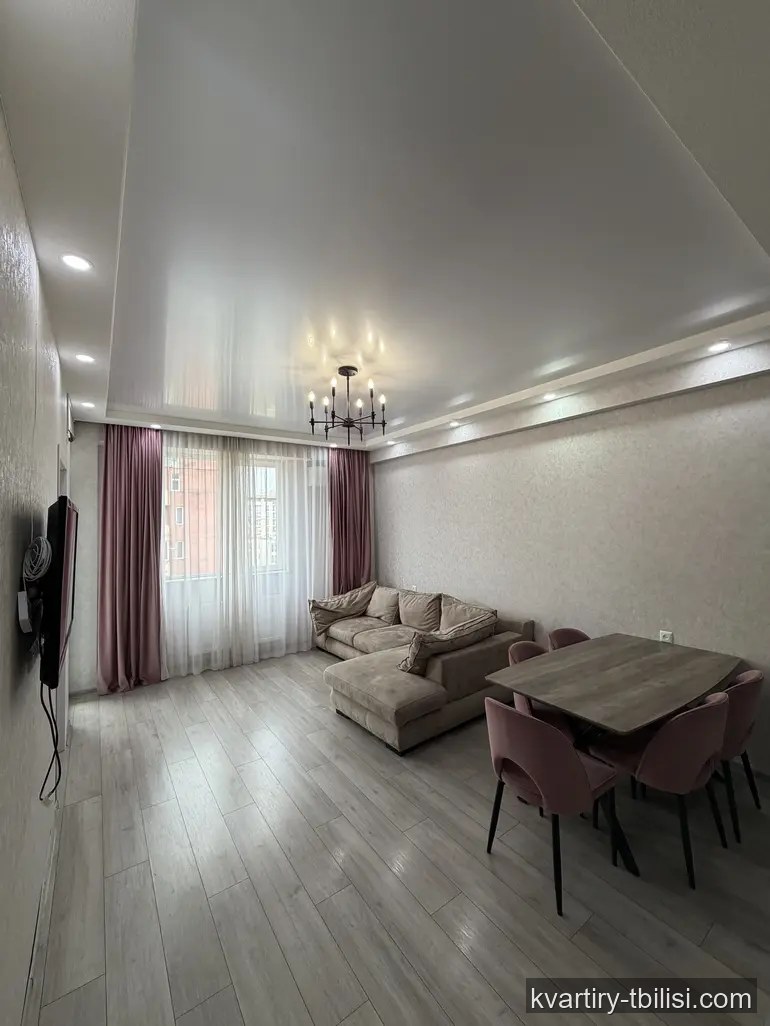 2-bedroom Apartment for rent in Didi Digomi, Tbilisi, 52 sqm, floor 5/7 — 490 USD/month | Tbilisi Homes