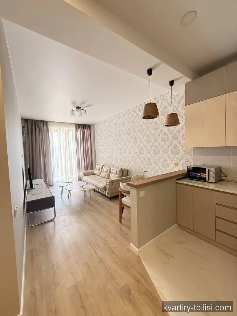 Двухкомнатная квартира в Диди Дигоми — 500 USD/мес | Tbilisi Homes