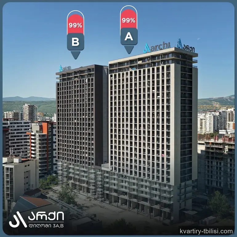 3-bedroom Apartment for rent in Didi Digomi, Tbilisi, 66 sqm, floor 14/25 — 850 USD/month | Tbilisi Homes