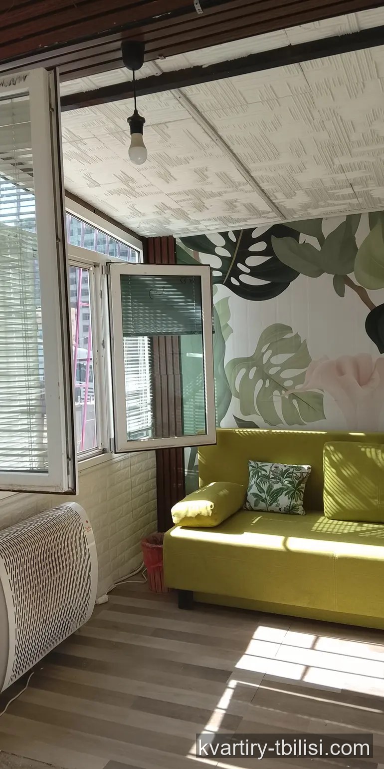 3-bedroom Apartment for rent in Didi Digomi, Tbilisi, 55 sqm, floor 1/1 — 500 USD/month | Tbilisi Homes