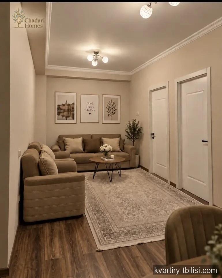 Трёхкомнатная квартира в Дидубе — 958 USD/мес | Tbilisi Homes