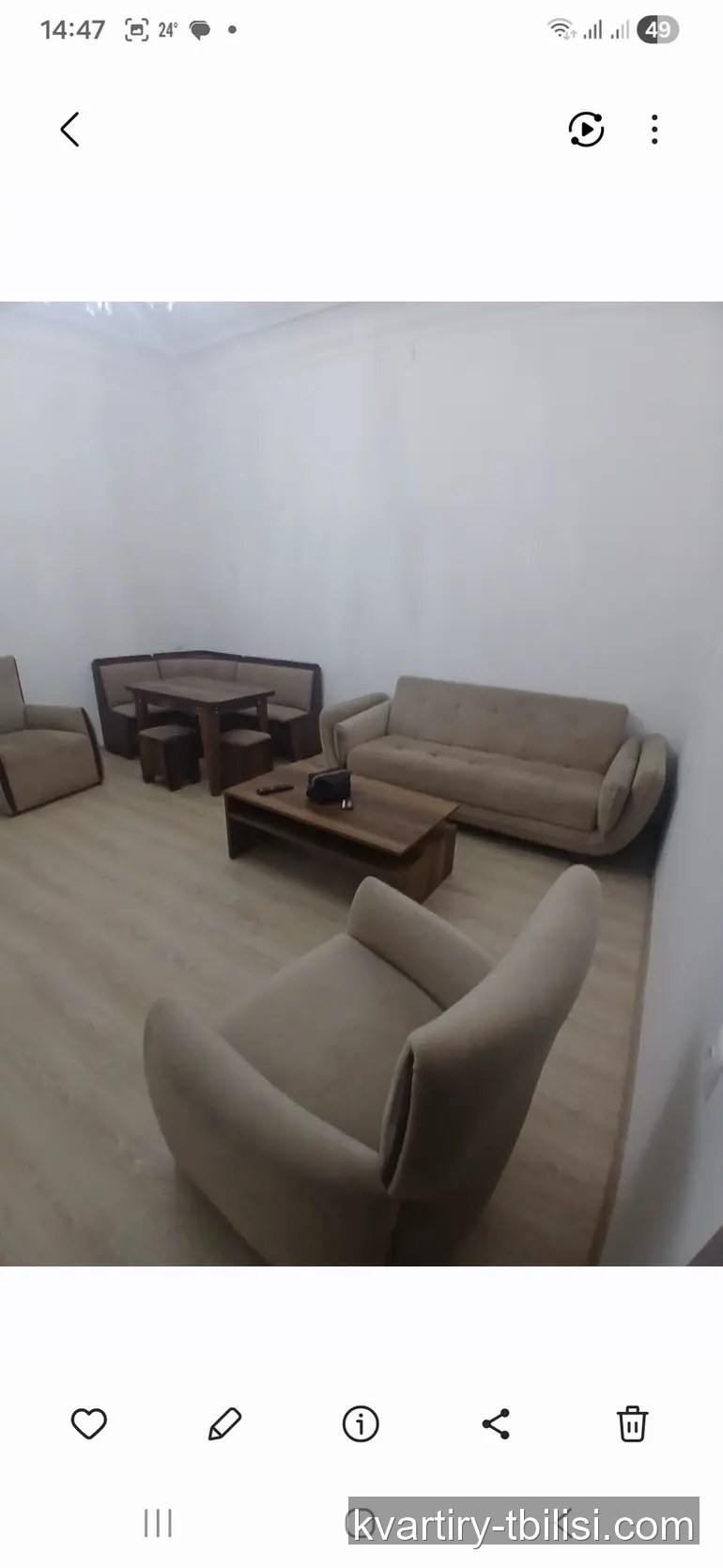 3-bedroom Apartment for rent in Didube, Tbilisi, 70 sqm, floor 1/2 — 650 USD/month | Tbilisi Homes