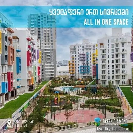 Трёхкомнатная квартира в Дигоми 1-9 — 600 USD/мес | Tbilisi Homes