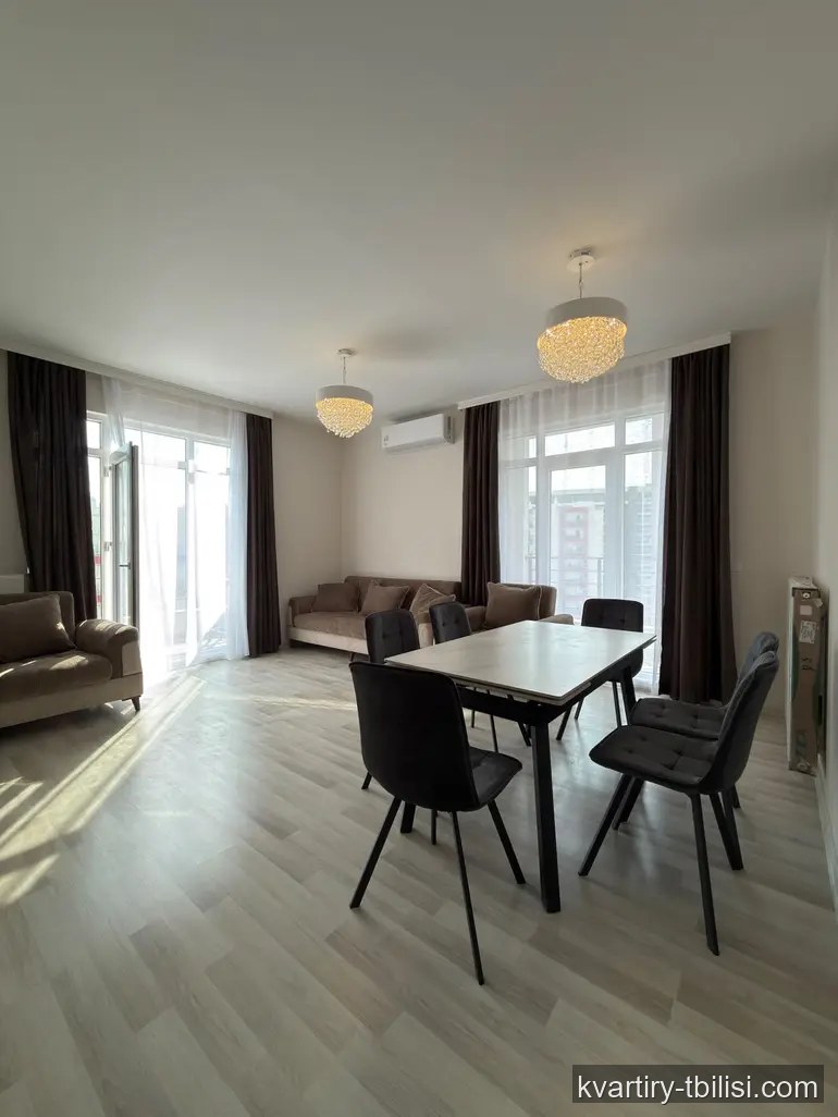 4-bedroom Apartment for rent in Digomi 1-9, Tbilisi, 100 sqm, floor 9/22 — 1 000 USD/month | Tbilisi Homes