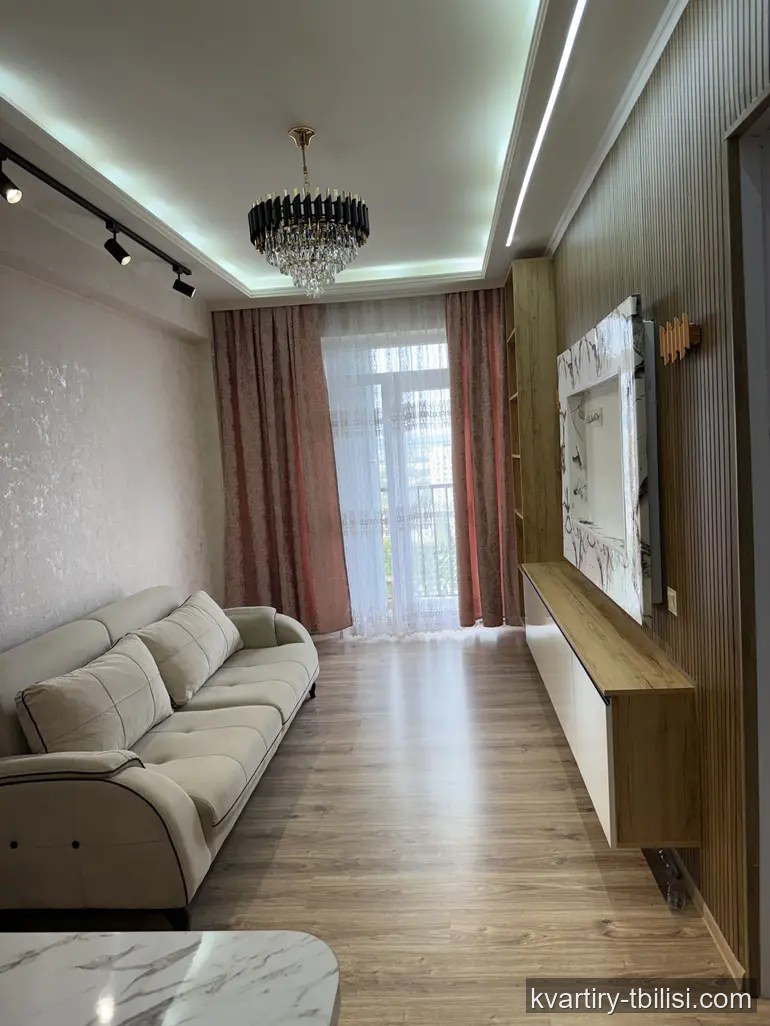 2-bedroom Apartment for rent in Ponichala, Tbilisi, 45 sqm, floor 10/12 — 459 USD/month | Tbilisi Homes