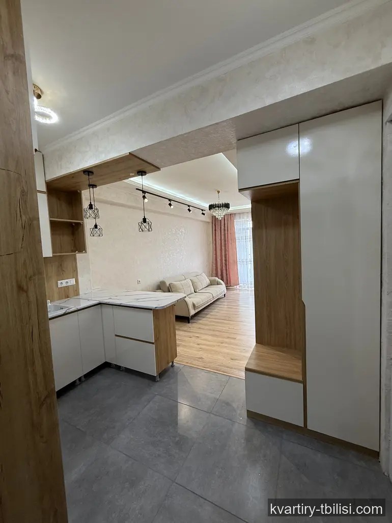 2-bedroom Apartment for rent in Ponichala, Tbilisi, 45 sqm, floor 10/12 — 459 USD/month | Tbilisi Homes