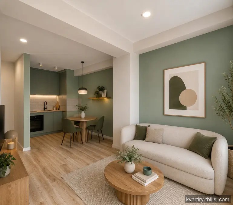 Двухкомнатная квартира в Крцаниси — 550 USD/мес | Tbilisi Homes