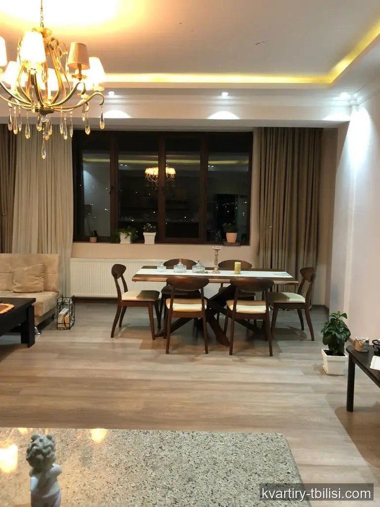 4-bedroom Apartment for rent in Krtsanisi, Tbilisi, 130 sqm, floor 3/8 — 1 200 USD/month | Tbilisi Homes