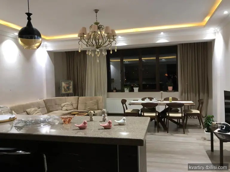 4-bedroom Apartment for rent in Krtsanisi, Tbilisi, 130 sqm, floor 3/8 — 1 200 USD/month | Tbilisi Homes