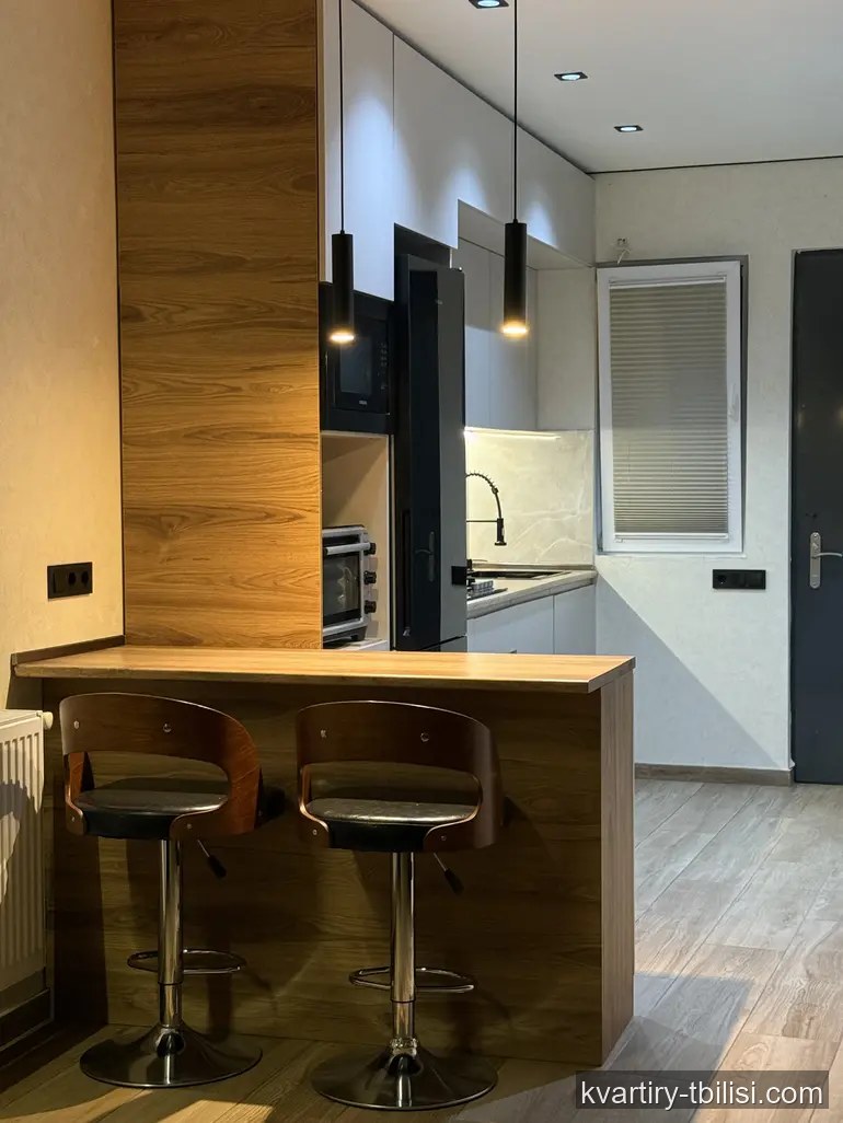Двухкомнатная квартира в Кукиа — 575 USD/мес | Tbilisi Homes
