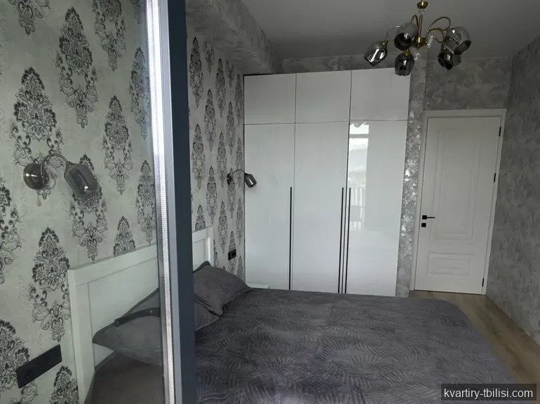 2-bedroom Apartment for rent in Kukia, Tbilisi, 56 sqm, floor 19/25 — 850 USD/month | Tbilisi Homes