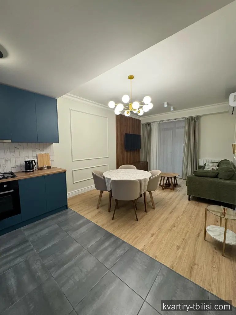 Трёхкомнатная квартира в Кукиа — 800 USD/мес | Tbilisi Homes
