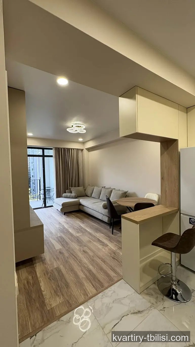 3-bedroom Apartment for rent in Kukia, Tbilisi, 80.5 sqm, floor 7/23 — 850 USD/month | Tbilisi Homes