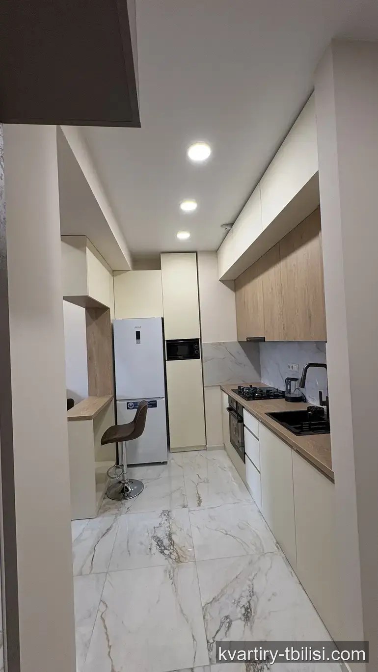 3-bedroom Apartment for rent in Kukia, Tbilisi, 80.5 sqm, floor 7/23 — 850 USD/month | Tbilisi Homes