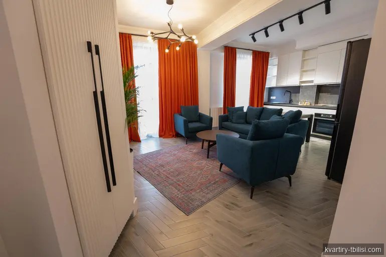 2-bedroom Apartment for rent in Mtatsminda, Tbilisi, 62.58 sqm, floor 3/3 — 1 150 USD/month | Tbilisi Homes
