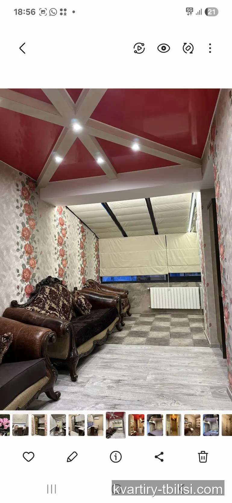 3-bedroom Apartment for rent in Mtatsminda, Tbilisi, 100 sqm, floor 7/7 — 1 500 USD/month | Tbilisi Homes