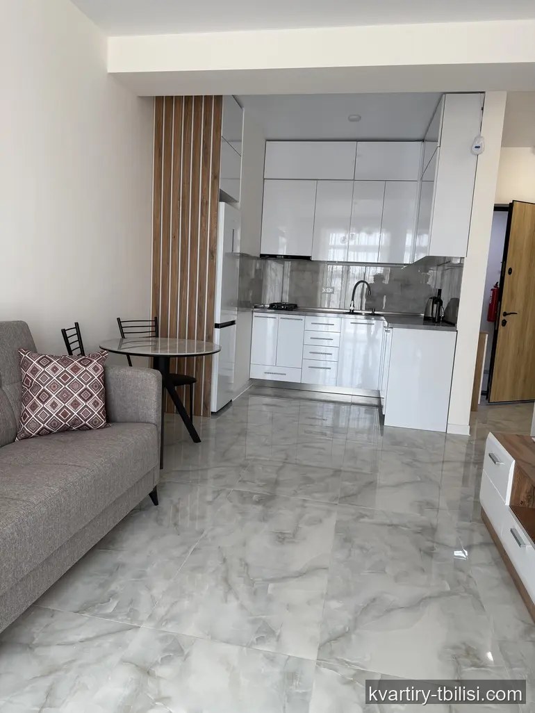 2-bedroom Apartment for rent in Mukhiani, Tbilisi, 56 sqm, floor 8/14 — 450 USD/month | Tbilisi Homes