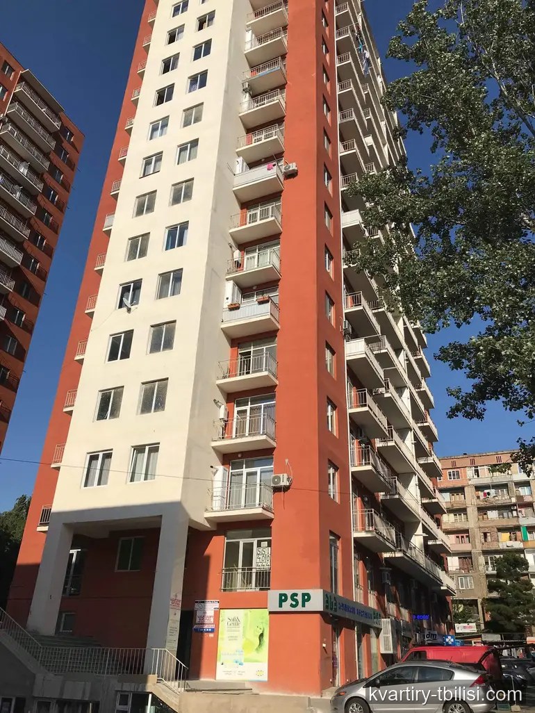 2-bedroom Apartment for rent in Nadzaladevi, Tbilisi, 55 sqm, floor 13/15 — 500 USD/month | Tbilisi Homes