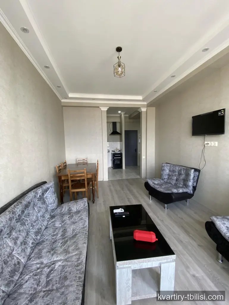 2-bedroom Apartment for rent in Nadzaladevi, Tbilisi, 55 sqm, floor 13/15 — 500 USD/month | Tbilisi Homes