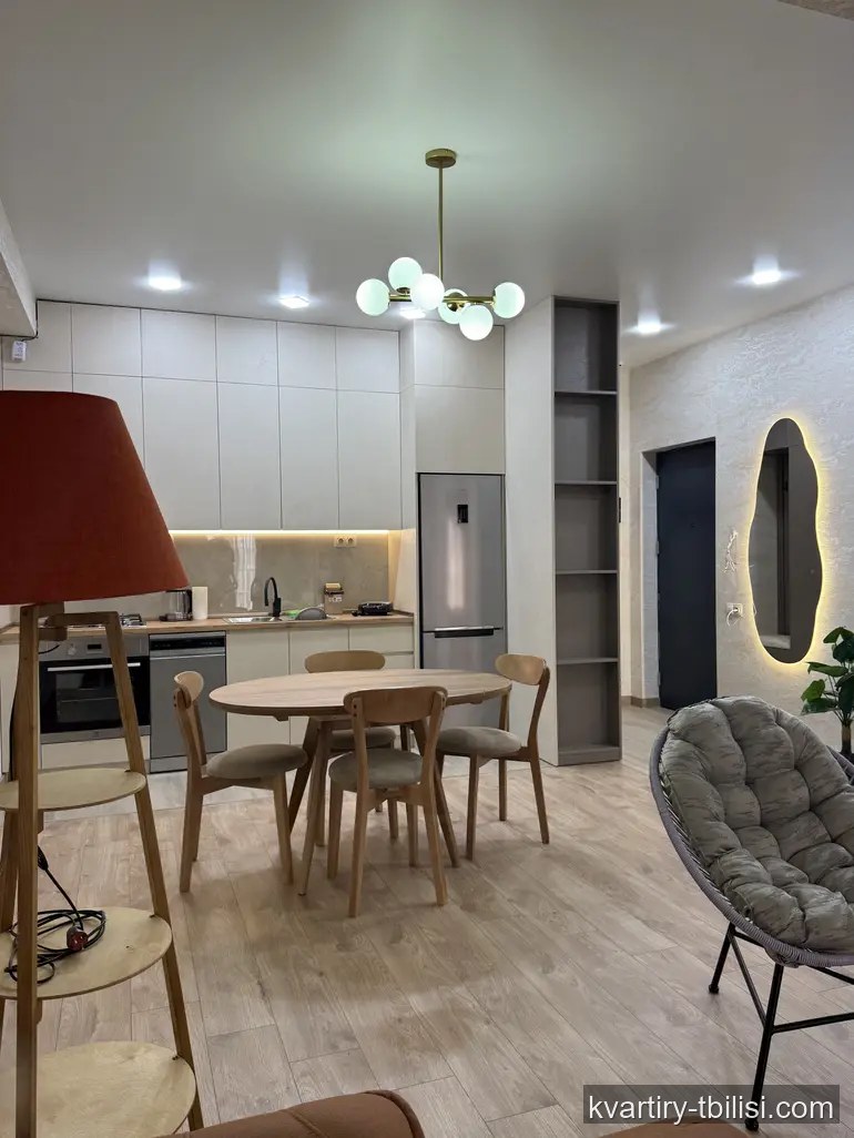 2-bedroom Apartment for rent in Nadzaladevi, Tbilisi, 63 sqm, floor 17/25 — 700 USD/month | Tbilisi Homes