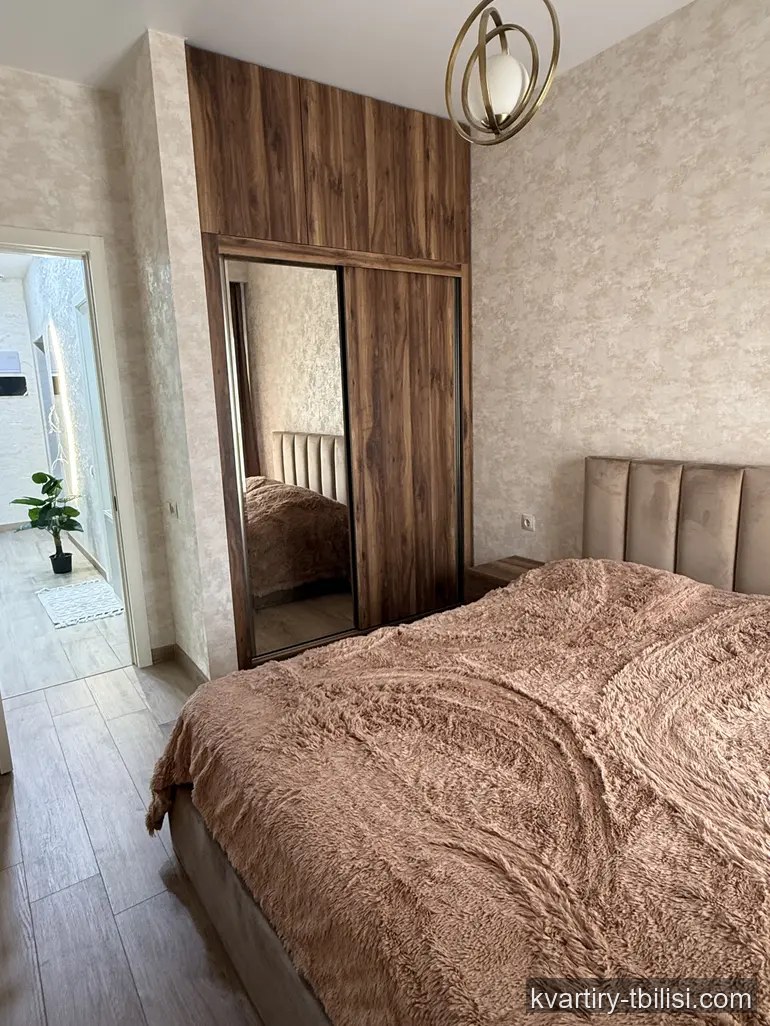 2-bedroom Apartment for rent in Nadzaladevi, Tbilisi, 63 sqm, floor 17/25 — 700 USD/month | Tbilisi Homes