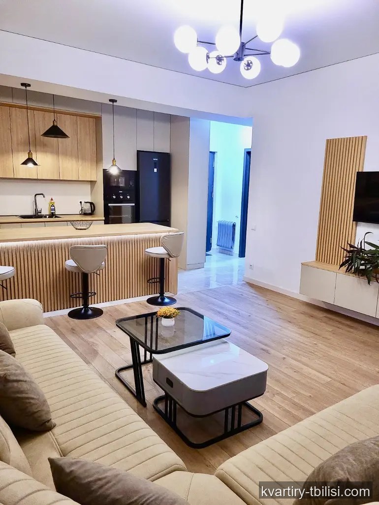 Двухкомнатная квартира в Надзаладеви — 700 USD/мес | Tbilisi Homes