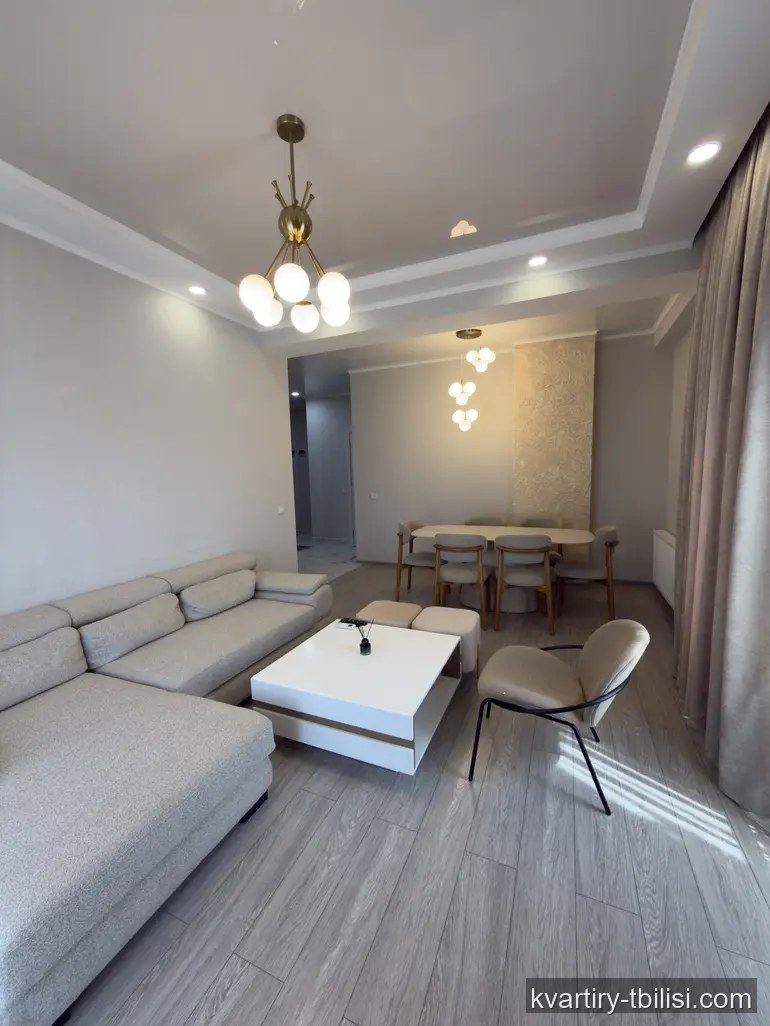 Трёхкомнатная квартира в Надзаладеви — 1 500 USD/мес | Tbilisi Homes