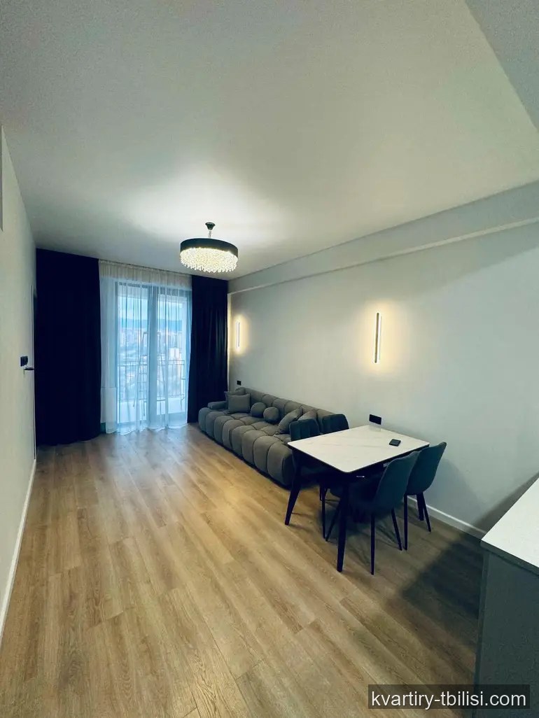 3-bedroom Apartment for rent in Nadzaladevi, Tbilisi, 55 sqm, floor 18/19 — 700 USD/month | Tbilisi Homes