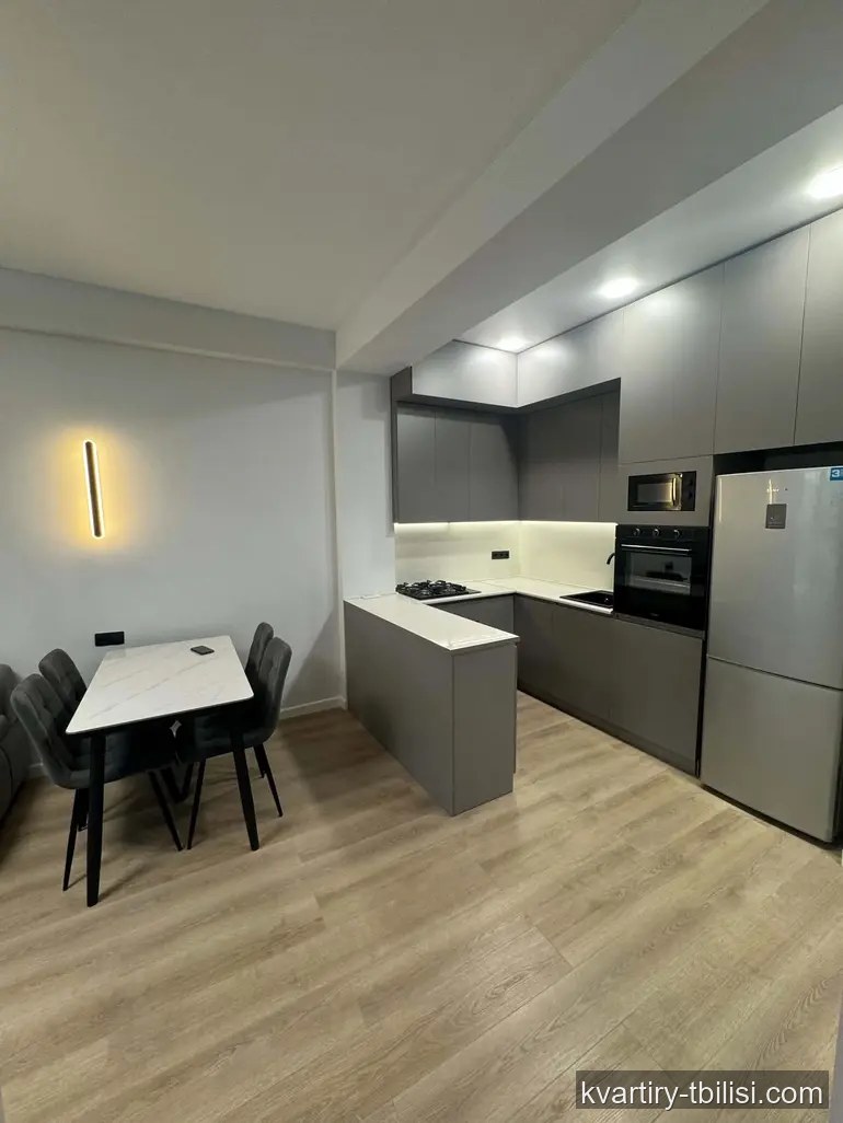 3-bedroom Apartment for rent in Nadzaladevi, Tbilisi, 55 sqm, floor 18/19 — 700 USD/month | Tbilisi Homes
