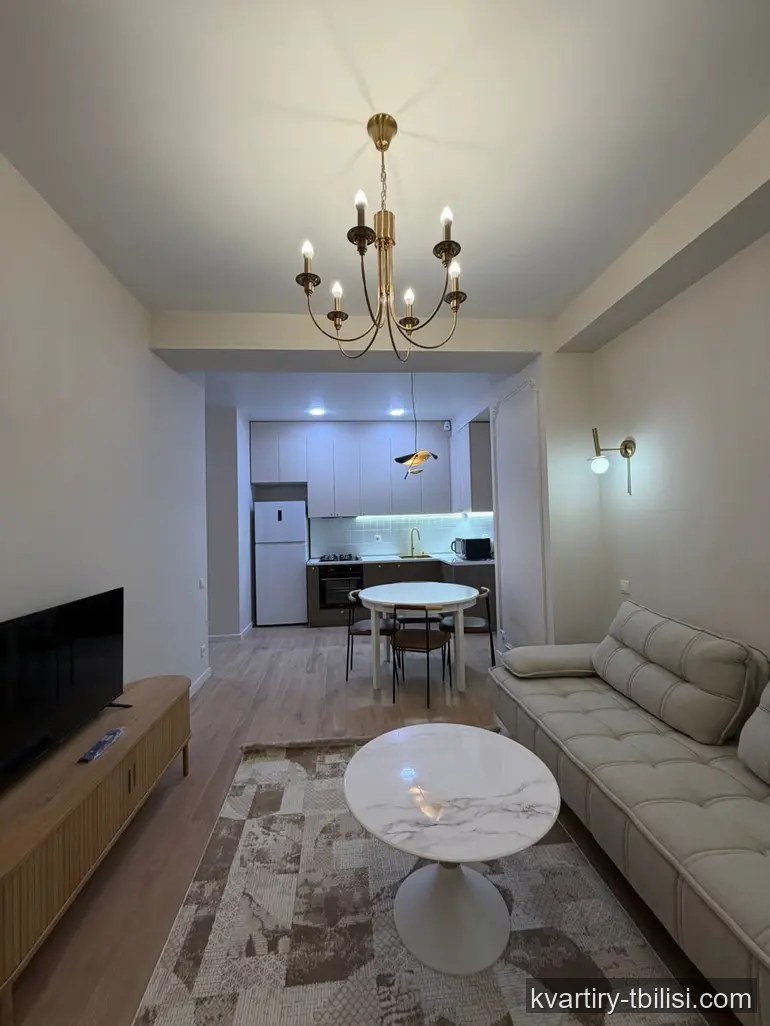 Трёхкомнатная квартира в Надзаладеви — 900 USD/мес | Tbilisi Homes