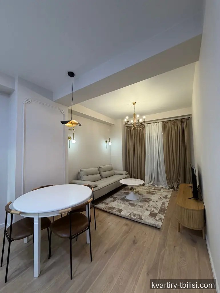 Трёхкомнатная квартира в Надзаладеви — 900 USD/мес | Tbilisi Homes