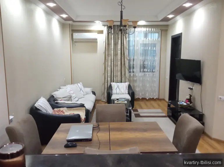 Трёхкомнатная квартира в Надзаладеви — 650 USD/мес | Tbilisi Homes