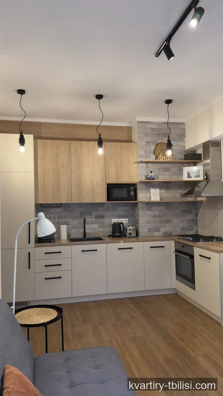 Трёхкомнатная квартира в Надзаладеви — 900 USD/мес | Tbilisi Homes