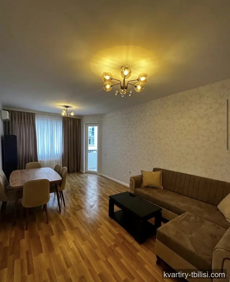3-bedroom Apartment for rent in Navtlugi, Tbilisi, 100 sqm, floor 5/16 — 800 USD/month | Tbilisi Homes