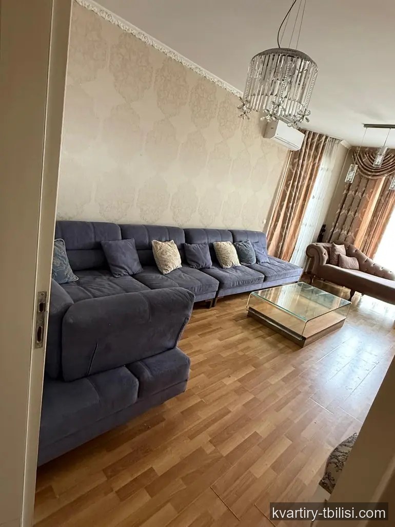 3-bedroom Apartment for rent in Navtlugi, Tbilisi, 100 sqm, floor 14/16 — 900 USD/month | Tbilisi Homes