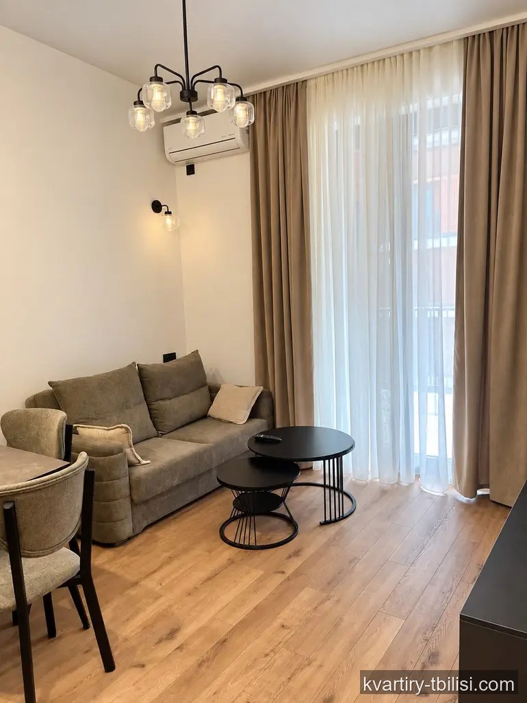 Трёхкомнатная квартира на Нутсубидзе — 850 USD/мес | Tbilisi Homes