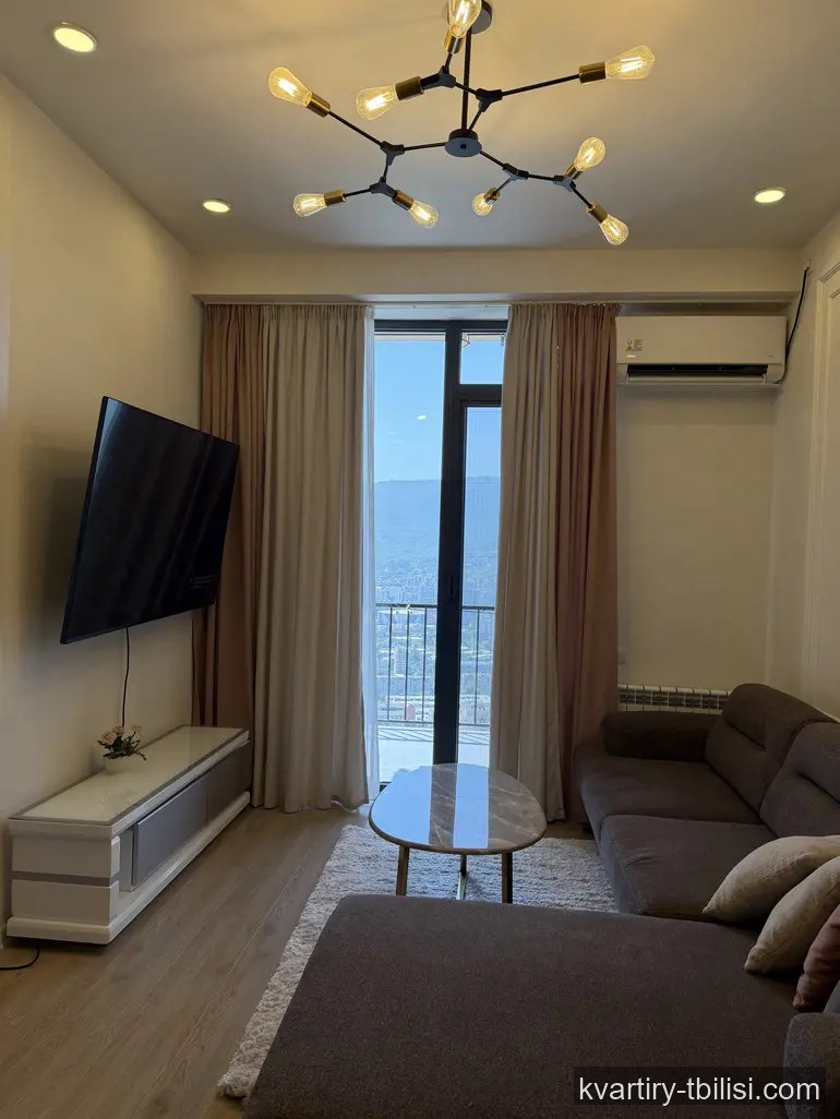 3-bedroom Apartment for rent in Nutsubidze, Tbilisi, 56 sqm, floor 13/14 — 900 USD/month | Tbilisi Homes
