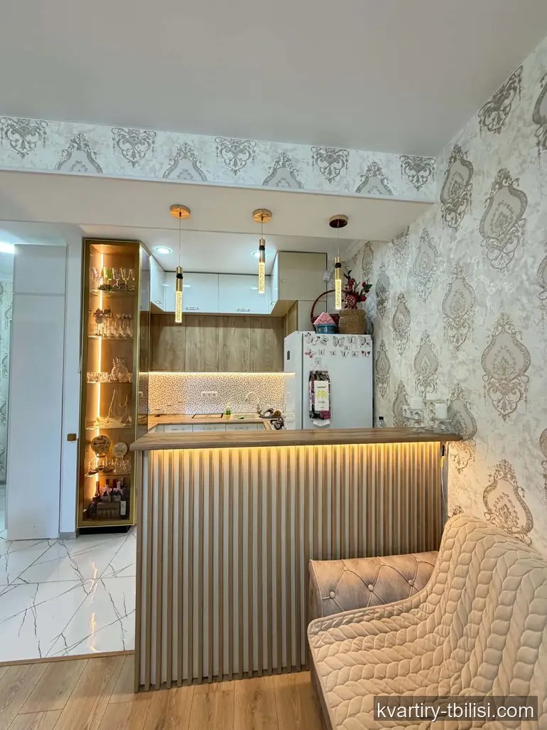 2-bedroom Apartment for rent in Ortachala, Tbilisi, 56.6 sqm, floor 7/8 — 750 USD/month | Tbilisi Homes