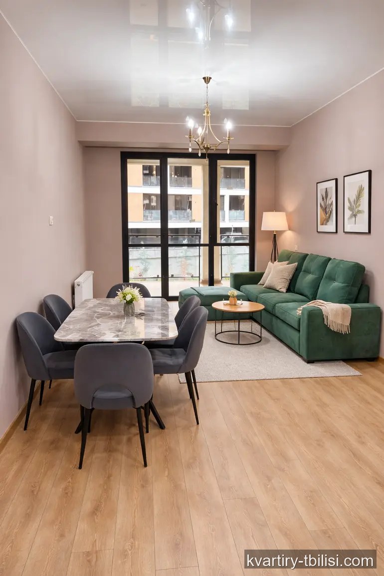 Двухкомнатная квартира в Ортачале — 900 USD/мес | Tbilisi Homes
