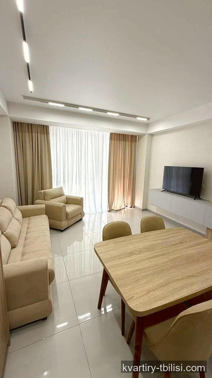 Трёхкомнатная квартира в Ортачале — 1 000 USD/мес | Tbilisi Homes