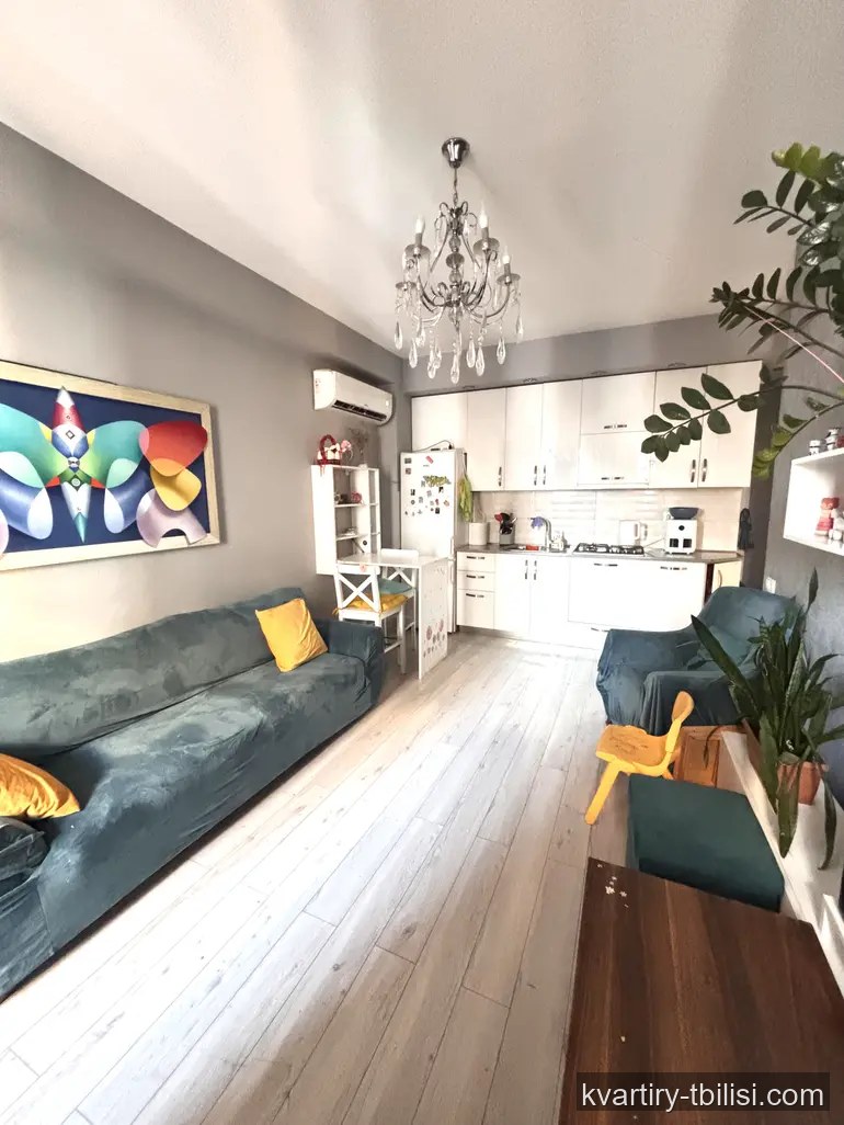3-bedroom Apartment for rent in Ortachala, Tbilisi, 58 sqm, floor 8/15 — 700 USD/month | Tbilisi Homes