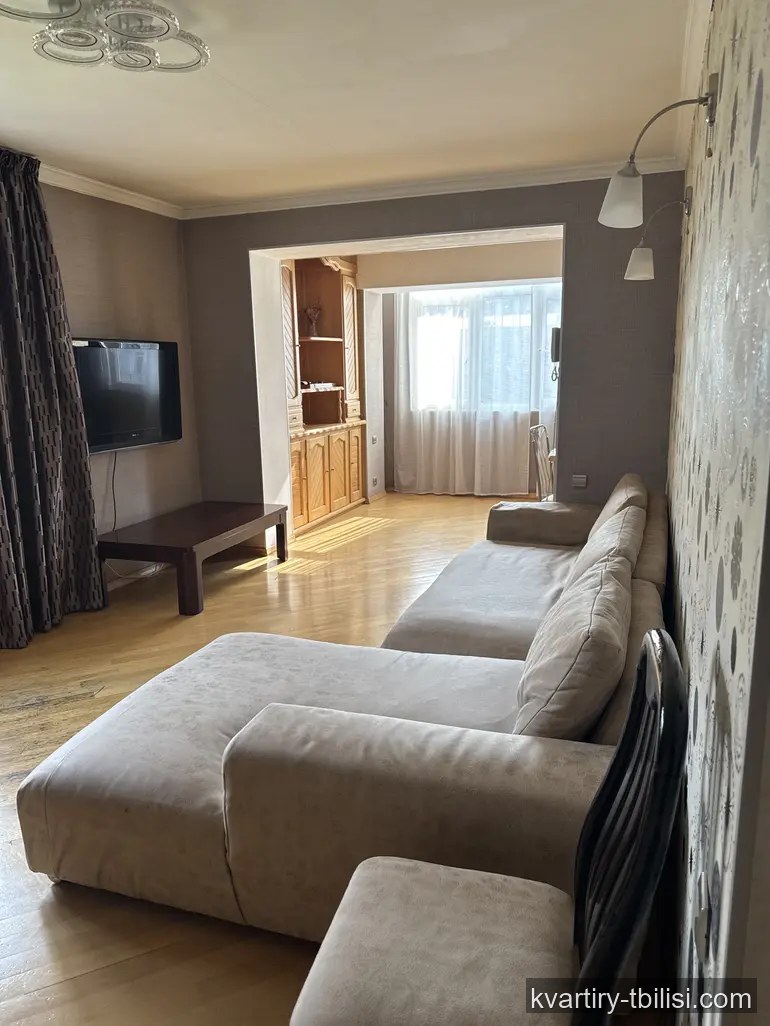 3-bedroom Apartment for rent in Ortachala, Tbilisi, 100 sqm, floor 7/8 — 850 USD/month | Tbilisi Homes